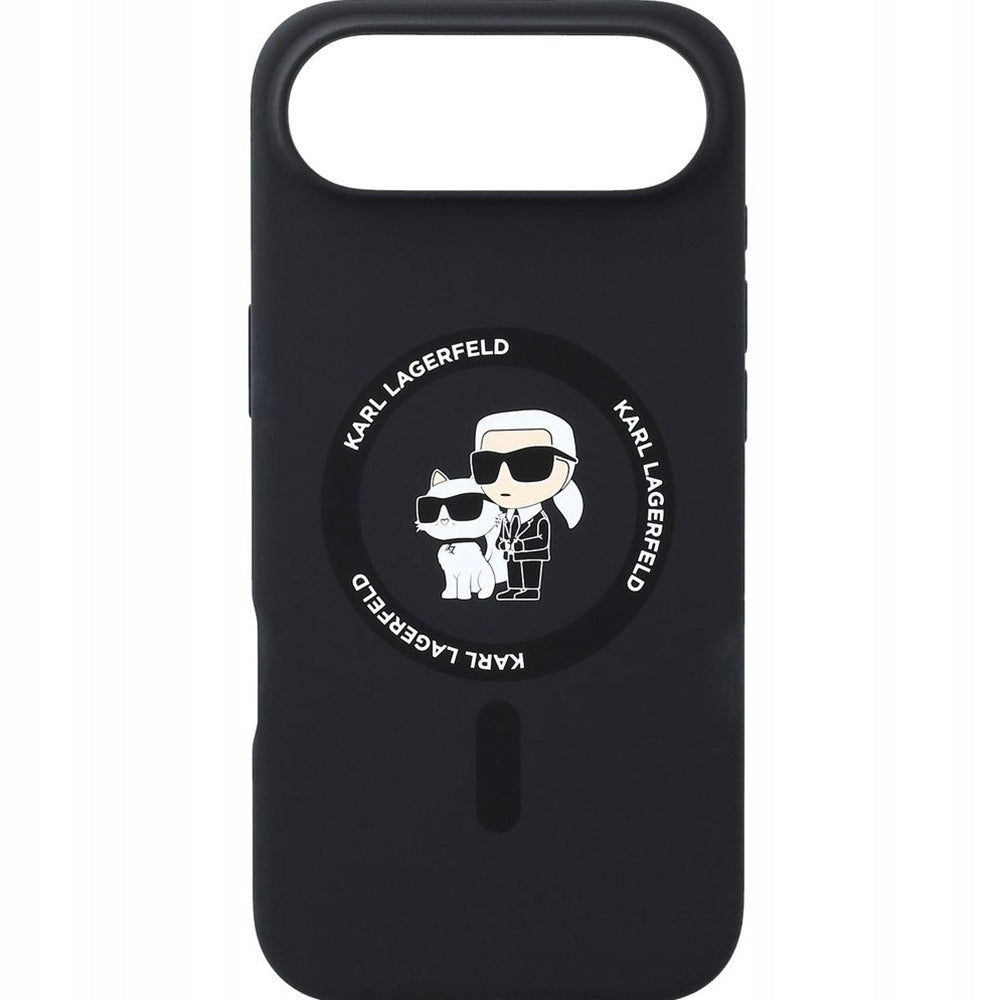 Futrola MagSafe za Apple iPhone 17 Air, Karl Lagerfeld, Ring Karl & Choupette, Crna