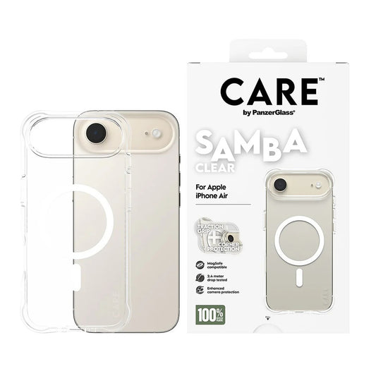Futrola MagSafe za Apple iPhone 17 Air, PanzerGlass, Care Fashionable, Transparentna Bela