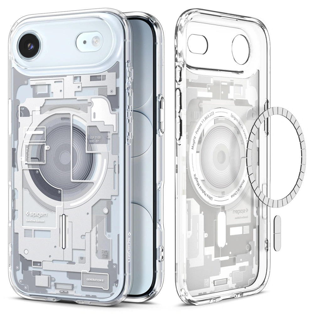 Futrola MagSafe za Apple iPhone 17 Air, Spigen, Ultra Hybrid Zero One, Bela