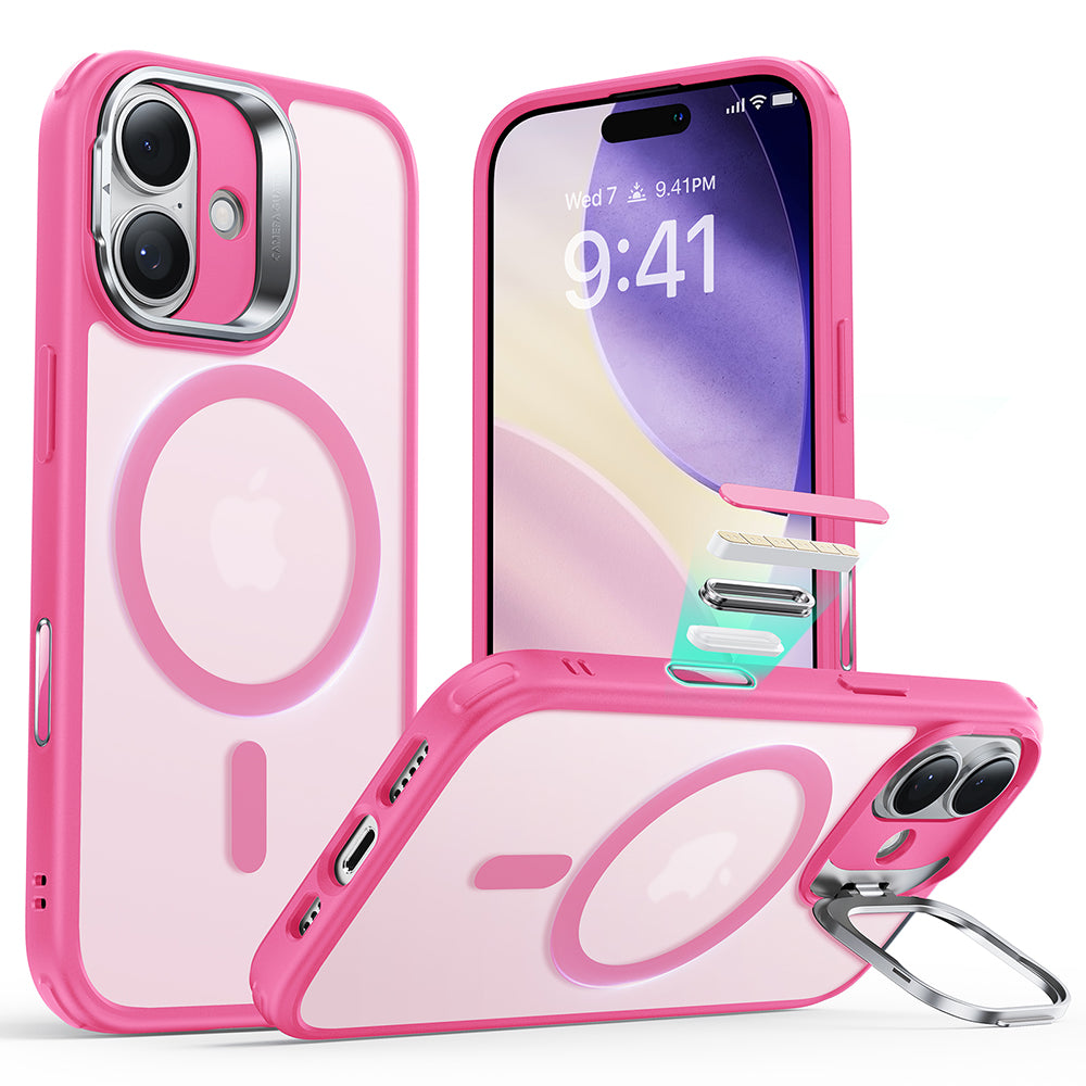 Futrola MagSafe za Apple iPhone 17, ESR, Classic Hybrid Kickstand, Roze Saten