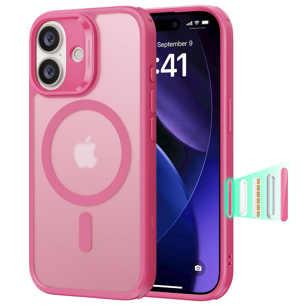 Husa MagSafe za Apple iPhone 17, ESR, Classic Hybrid, Roze Saten