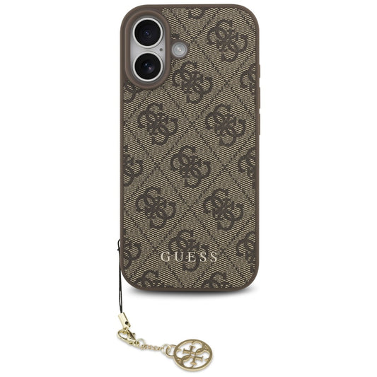 Futrola MagSafe za Apple iPhone 17, Guess, 4G Charm Cradle, Braon