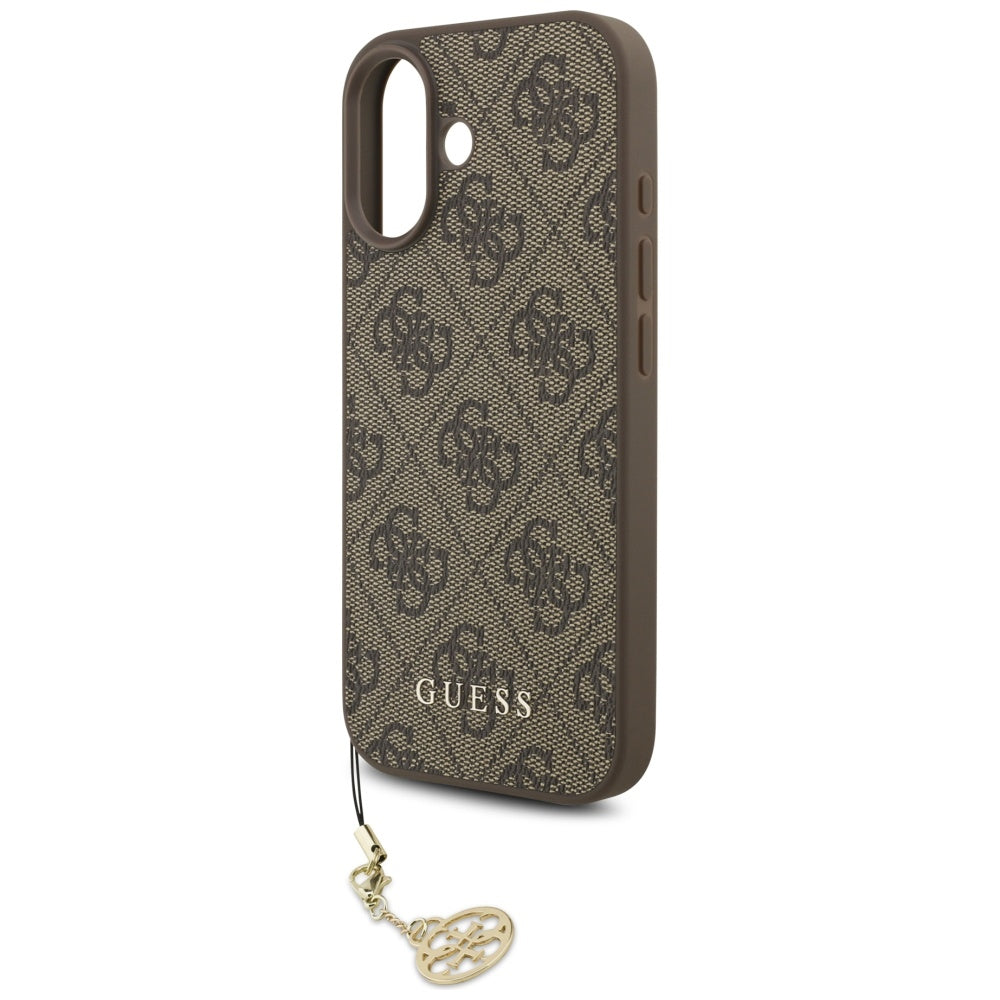Futrola MagSafe za Apple iPhone 17, Guess, 4G Charm Cradle, Braon