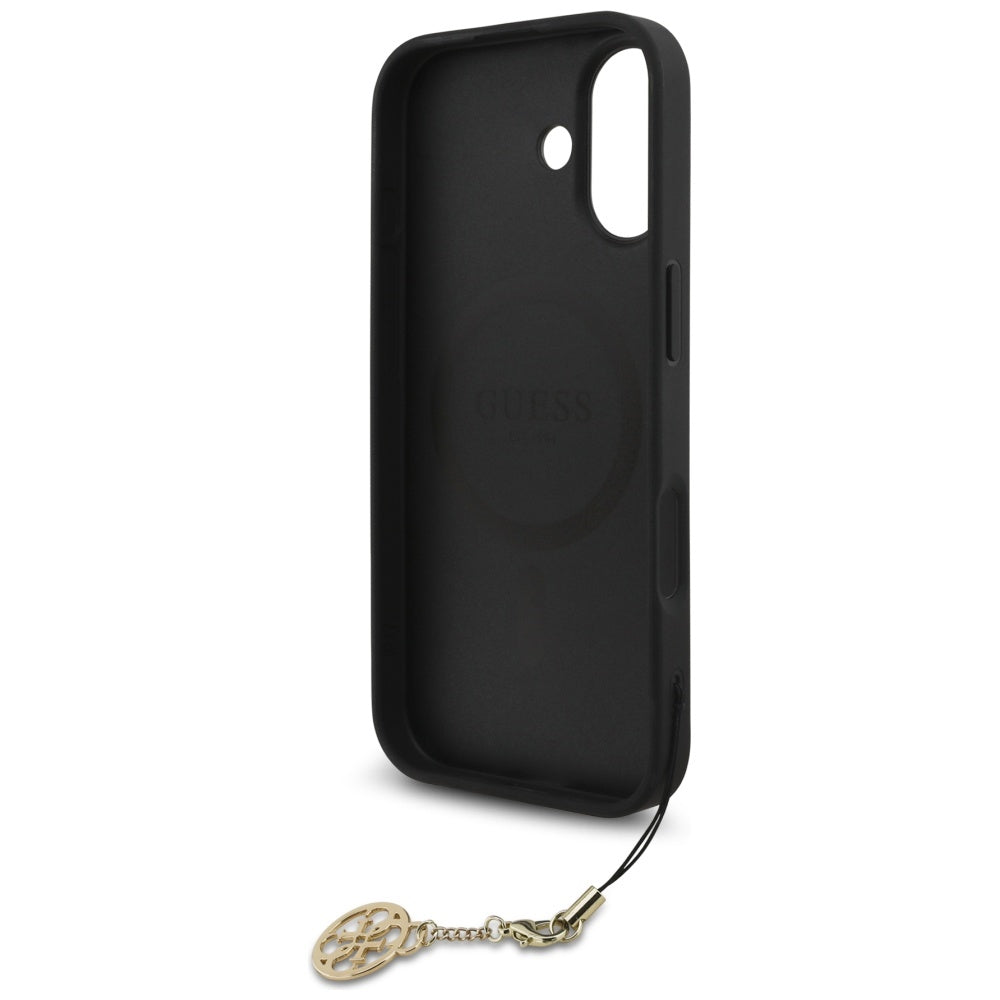 Futrola MagSafe za Apple iPhone 17, Guess, 4G Charm Cradle, Crna