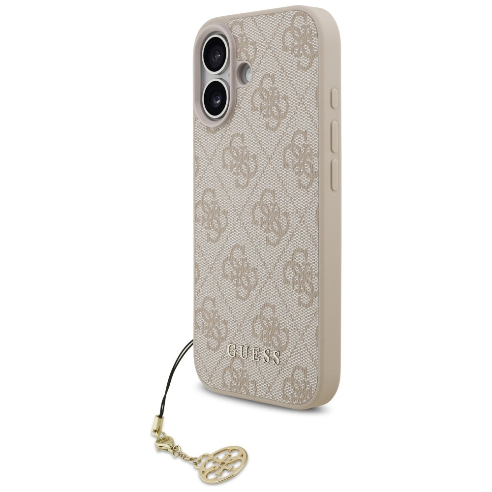 Husa MagSafe za Apple iPhone 17, Guess, 4G Charm Cradle, Roze
