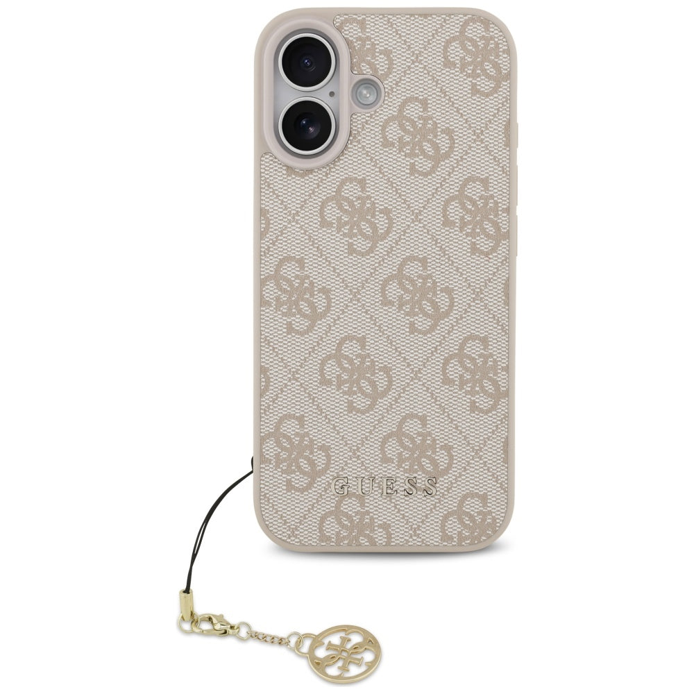Husa MagSafe za Apple iPhone 17, Guess, 4G Charm Cradle, Roze