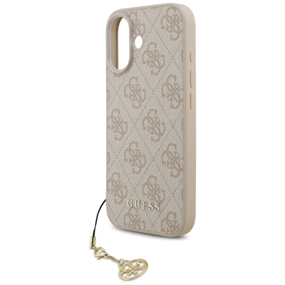 Husa MagSafe za Apple iPhone 17, Guess, 4G Charm Cradle, Roze