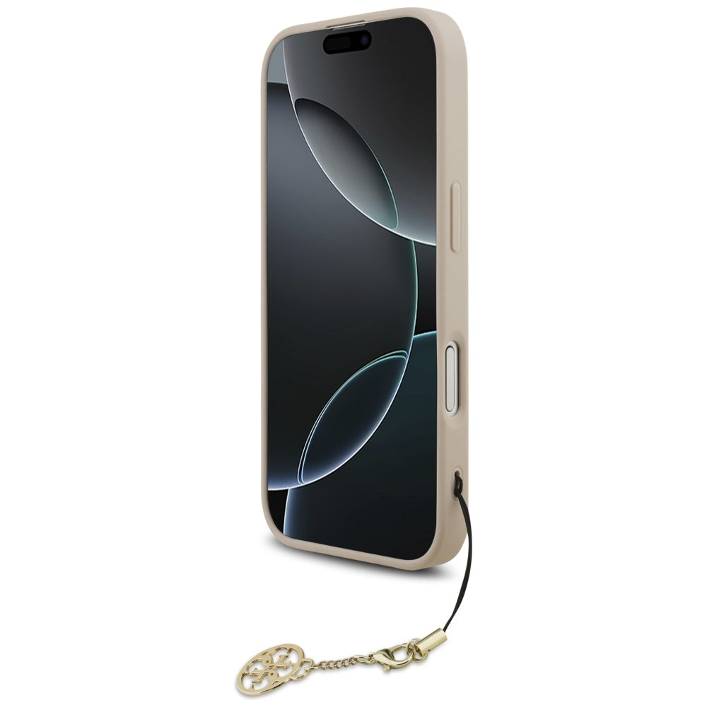 Husa MagSafe za Apple iPhone 17, Guess, 4G Charm Cradle, Roze