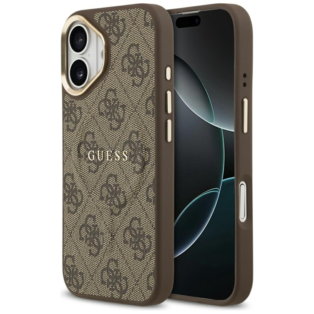 Futrola MagSafe za Apple iPhone 17, Guess, 4G Classic, Braon