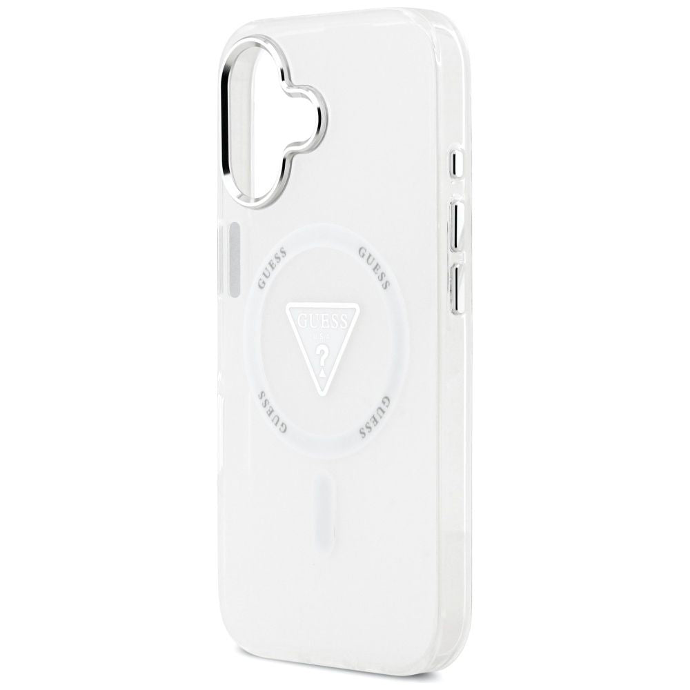 Futrola MagSafe za Apple iPhone 17, Guess, IML Gradient Triangle Logo, Transparentna