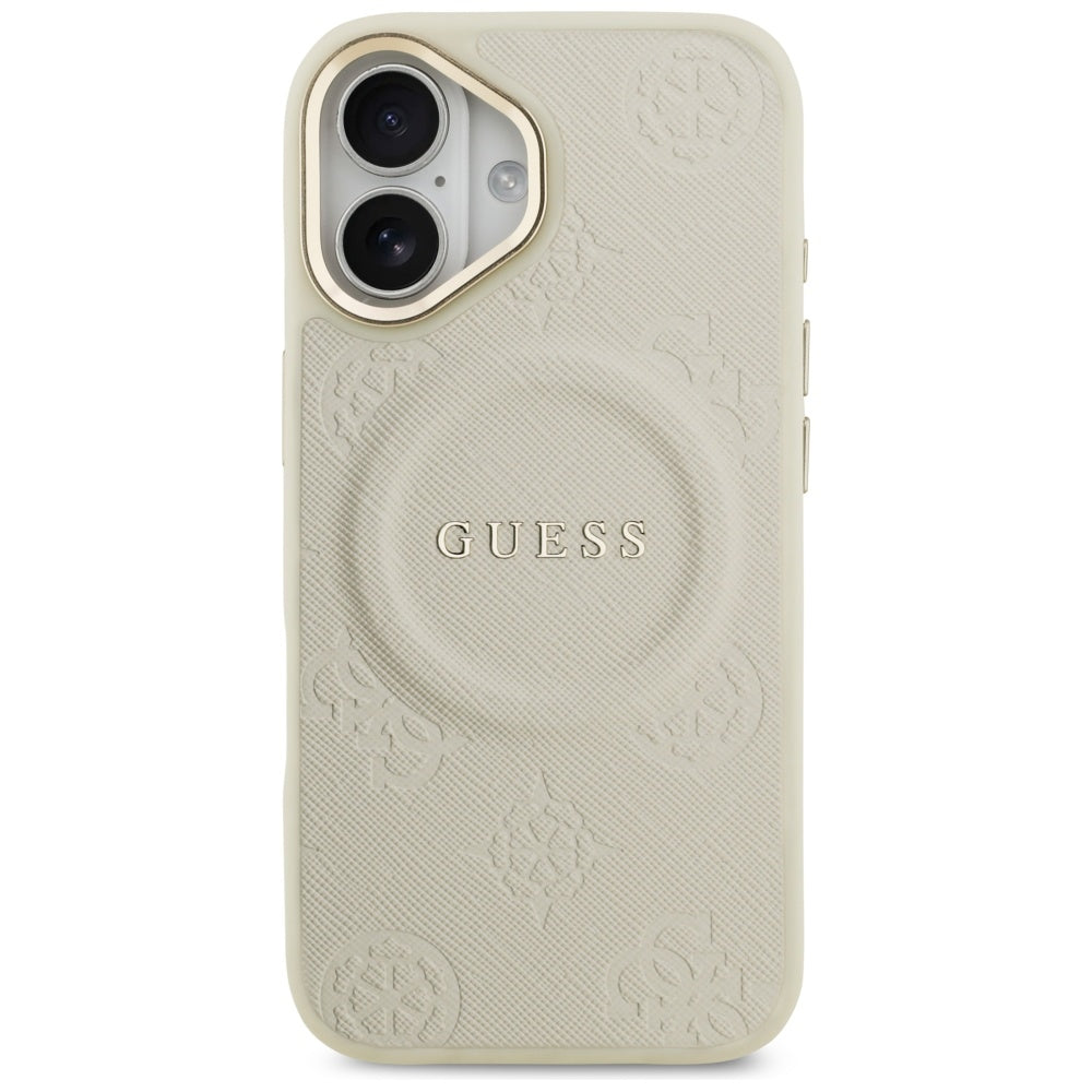 Futrola MagSafe za Apple iPhone 17, Guess, Peony Hot Stamp, Bež