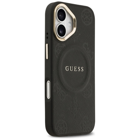 Futrola MagSafe za Apple iPhone 17, Guess, Peony Hot Stamp, Crna