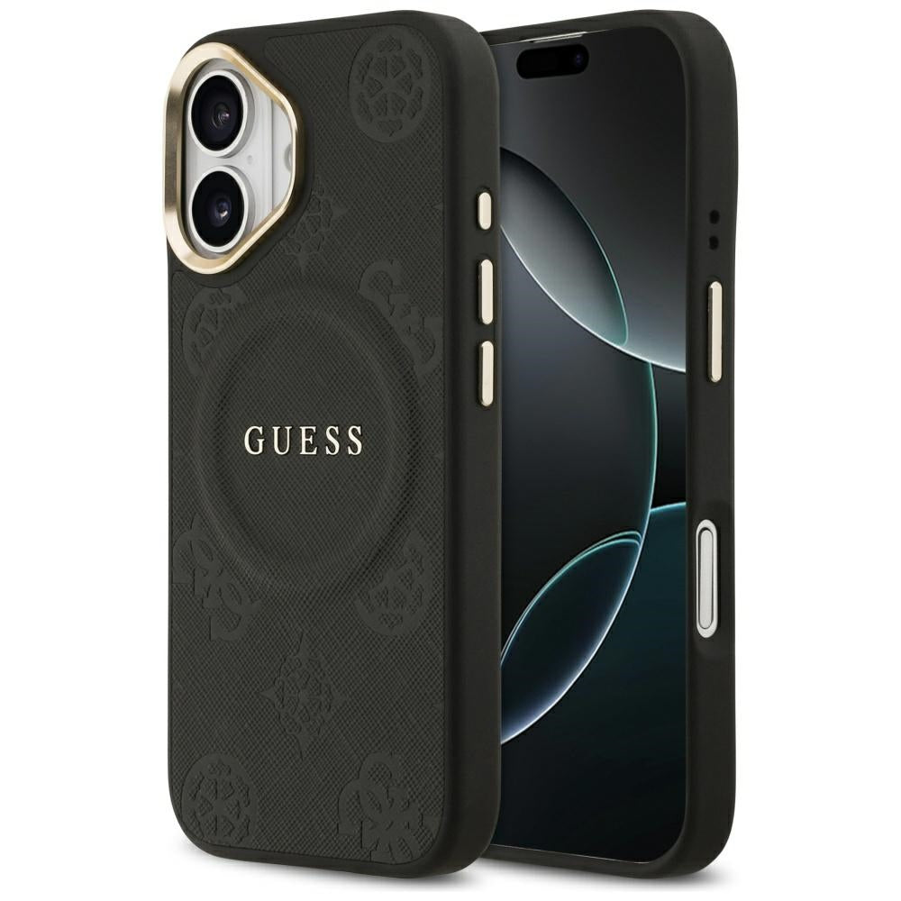 Futrola MagSafe za Apple iPhone 17, Guess, Peony Hot Stamp, Crna