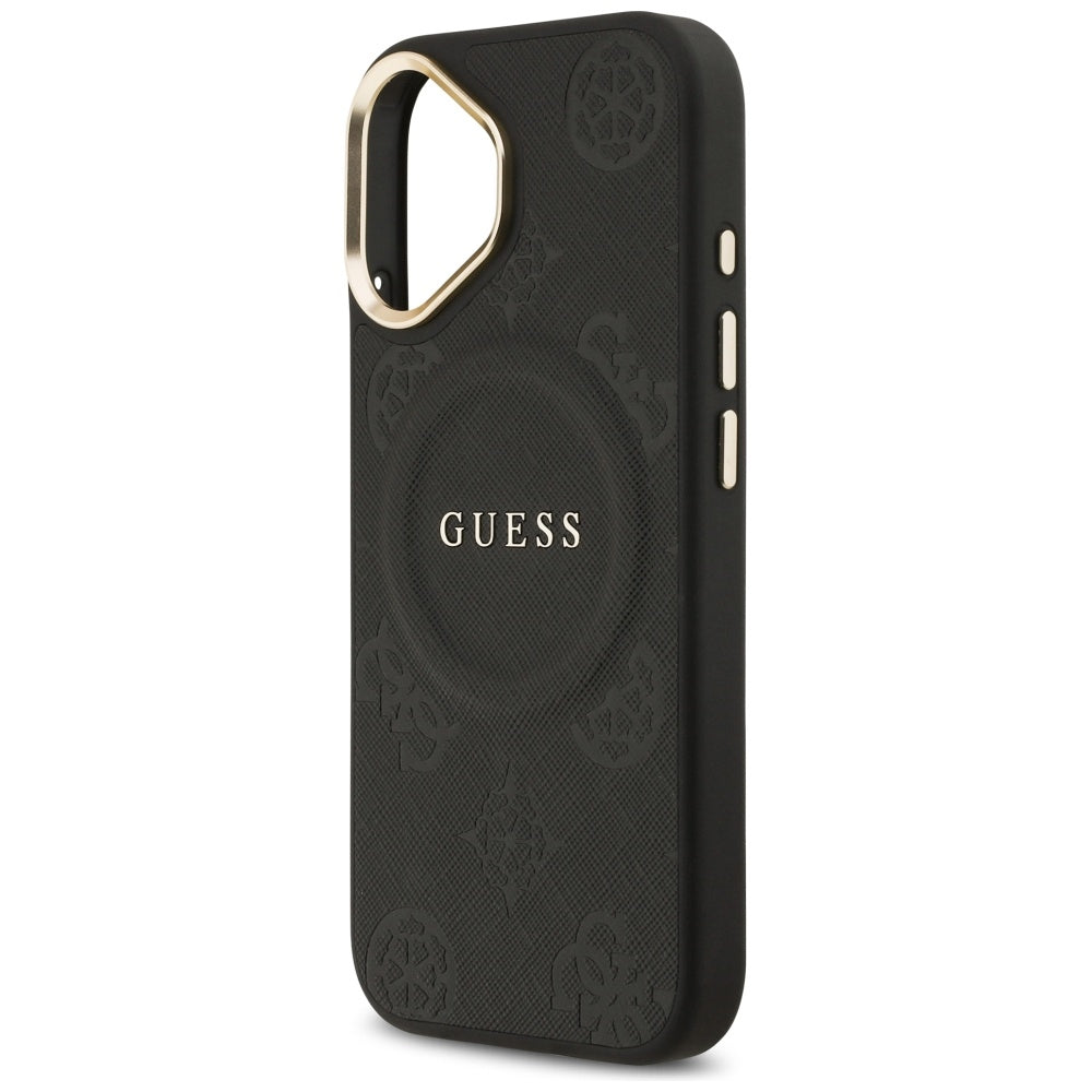 Futrola MagSafe za Apple iPhone 17, Guess, Peony Hot Stamp, Crna