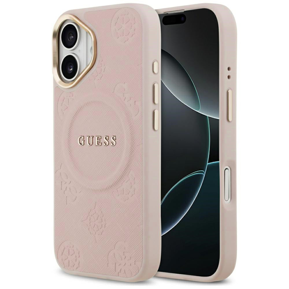 Futrola MagSafe za Apple iPhone 17, Guess, Peony Hot Stamp, Roze