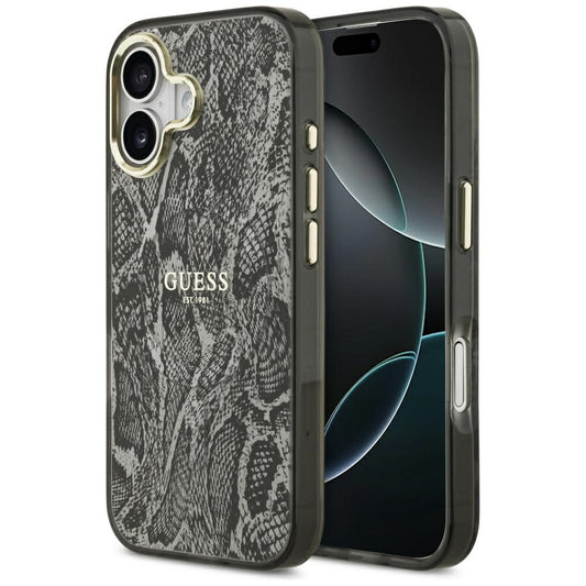 Futrola MagSafe za Apple iPhone 17, Guess, Python Pattern, Crna