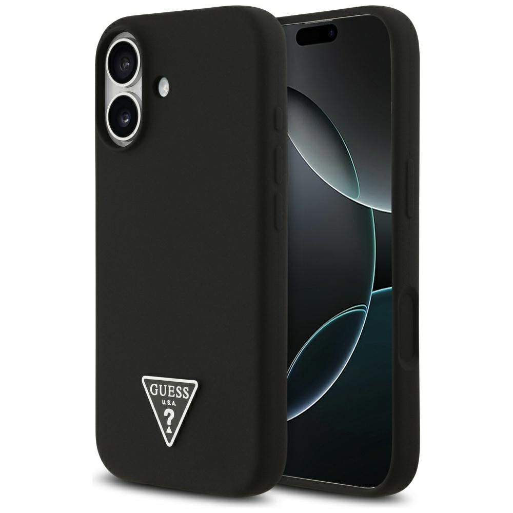 Futrola MagSafe za Apple iPhone 17, Guess, Triangle Logo, Crna