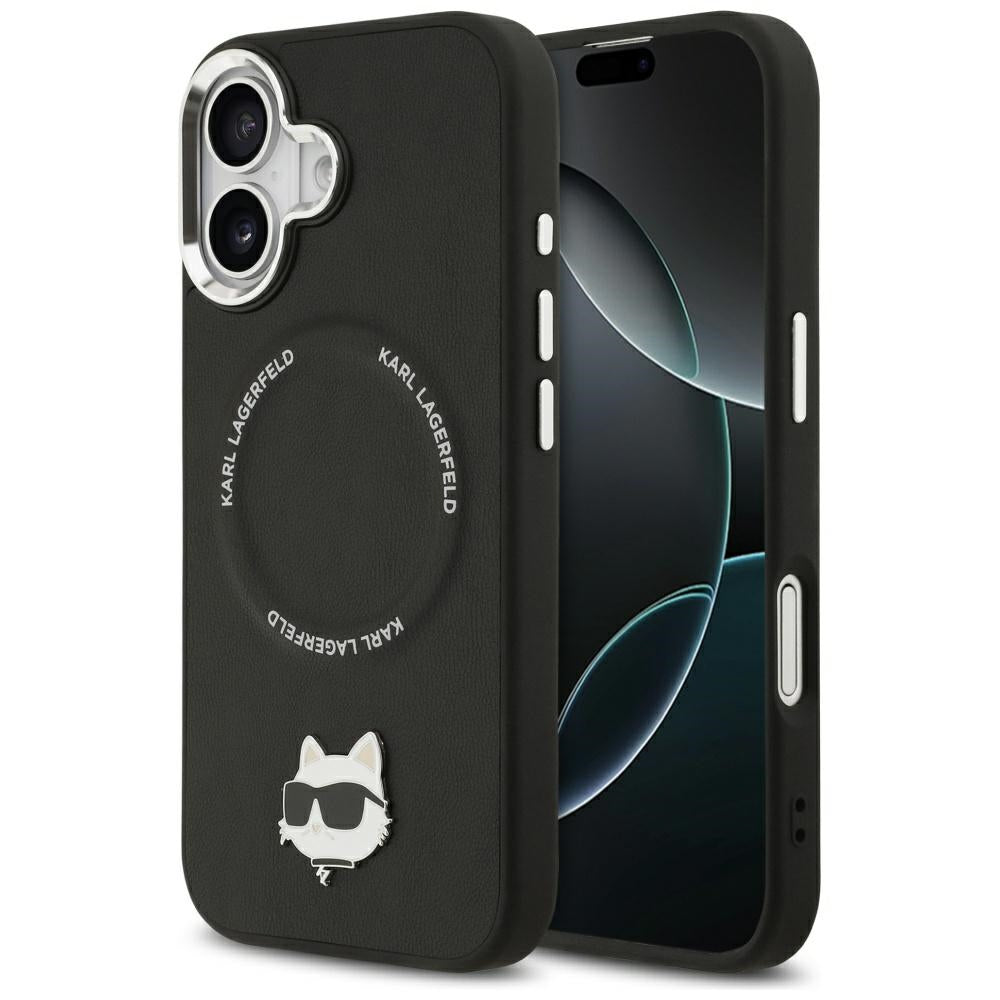 Futrola MagSafe za Apple iPhone 17, Karl Lagerfeld, Choupette Pin, Crna