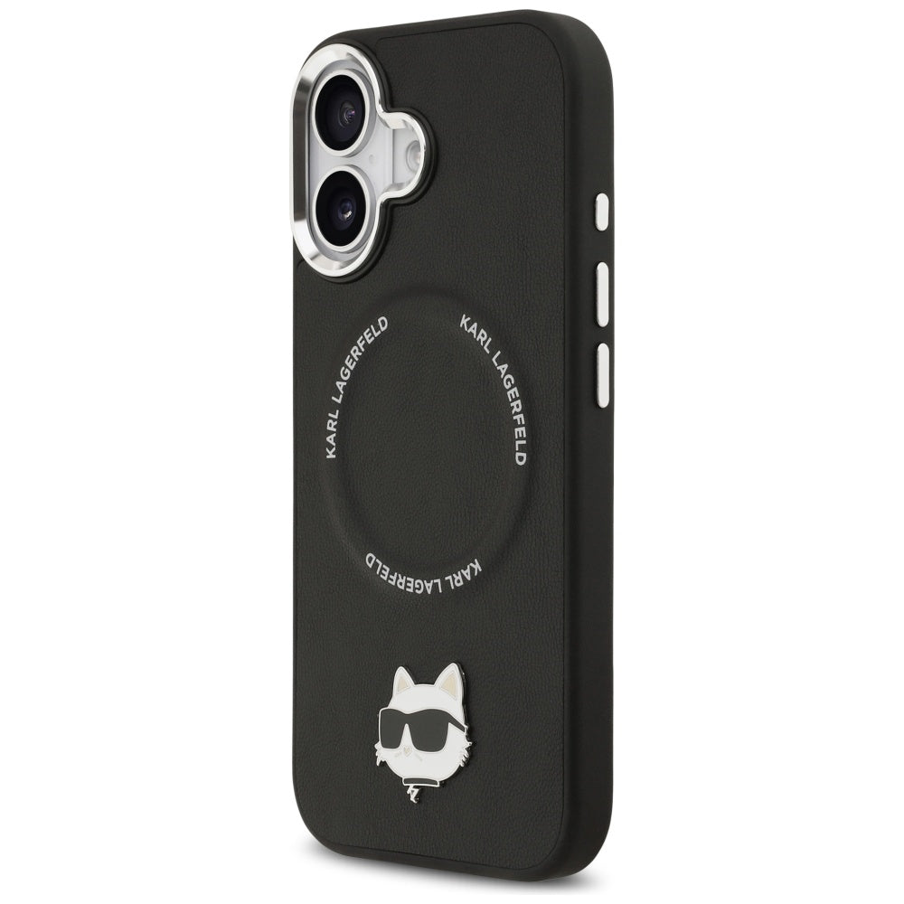 Futrola MagSafe za Apple iPhone 17, Karl Lagerfeld, Choupette Pin, Crna