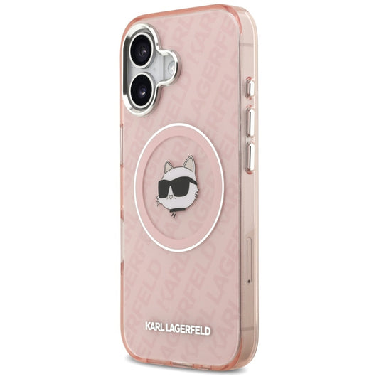 Futrola MagSafe za Apple iPhone 17, Karl Lagerfeld, IML Choupette`s Head, Roze