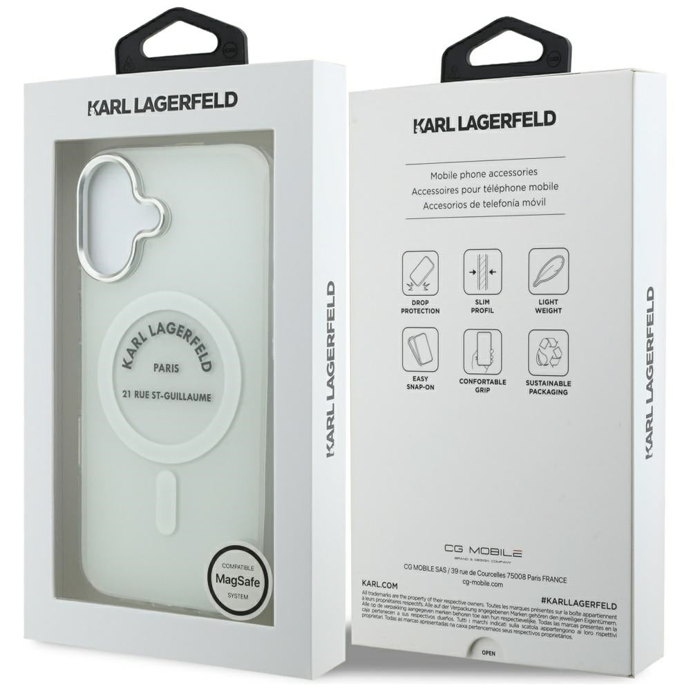 Futrola MagSafe za Apple iPhone 17, Karl Lagerfeld, IML Logo RSG, Providna
