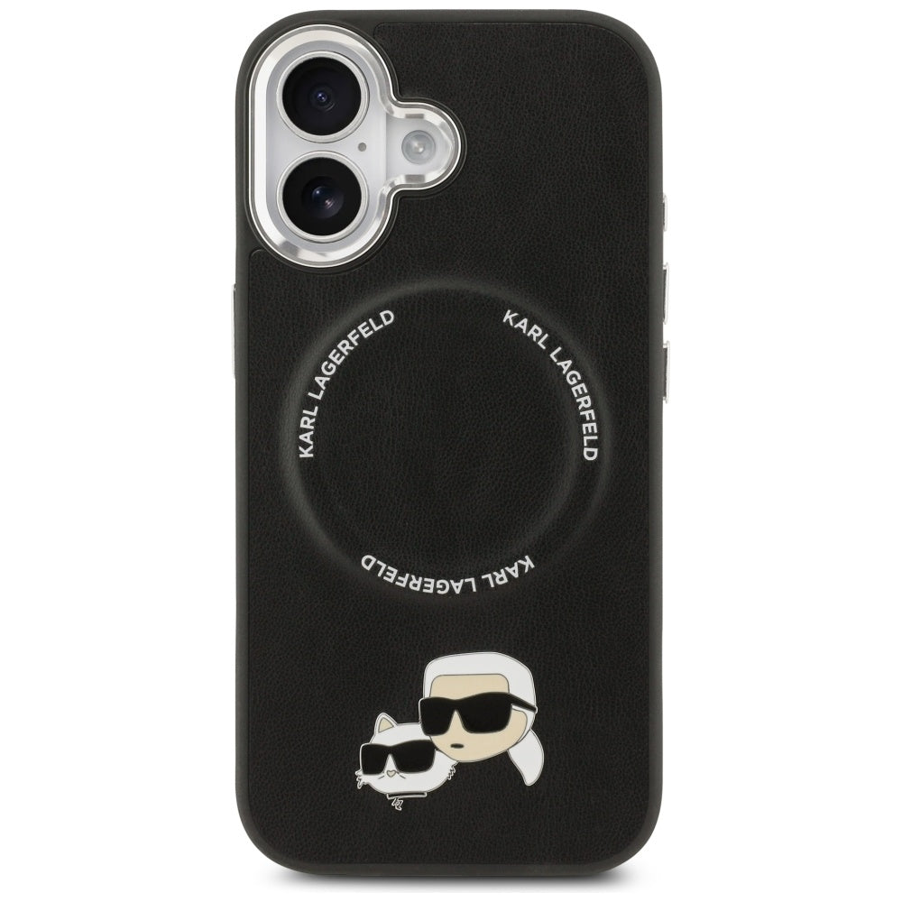 Futrola MagSafe za Apple iPhone 17, Karl Lagerfeld, Karl & Choupette Pins, Crna