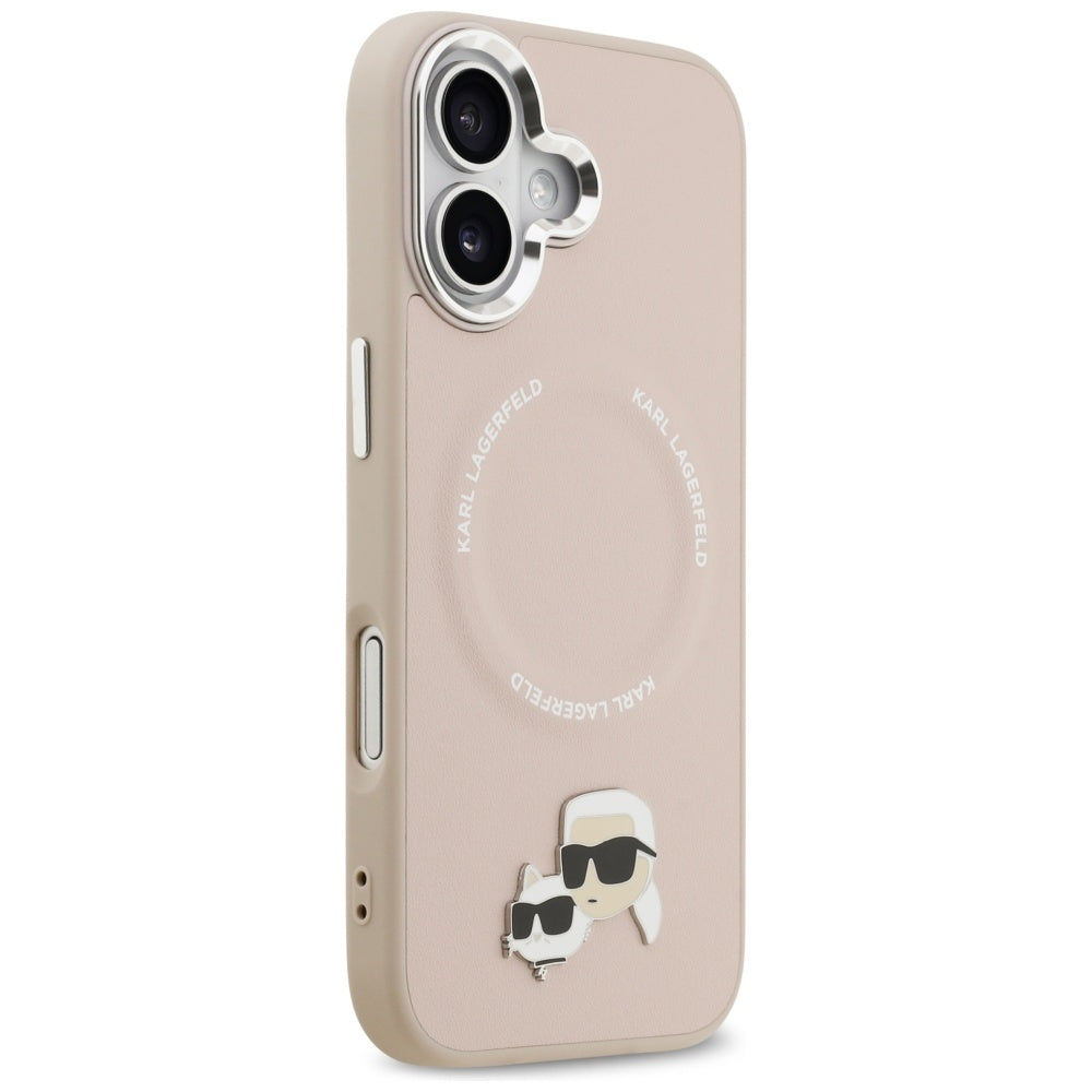Futrola MagSafe za Apple iPhone 17, Karl Lagerfeld, Karl & Choupette Pins, Roze