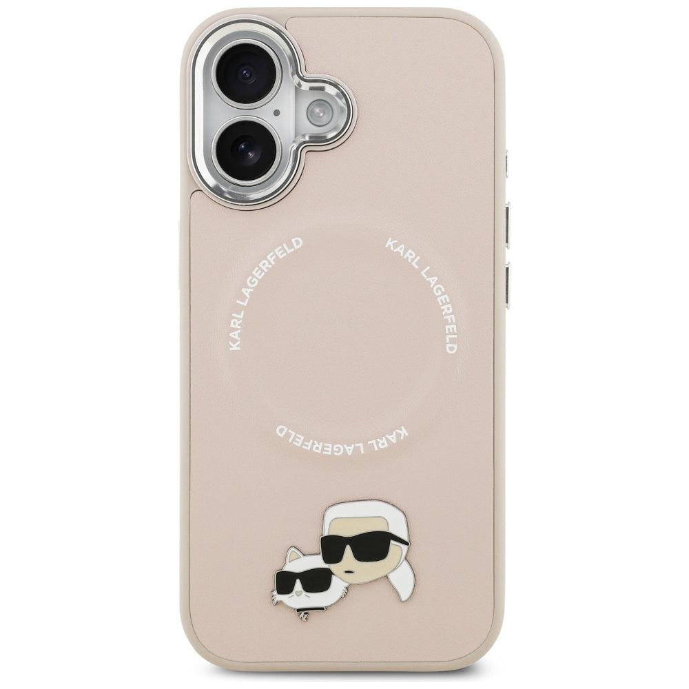 Futrola MagSafe za Apple iPhone 17, Karl Lagerfeld, Karl & Choupette Pins, Roze