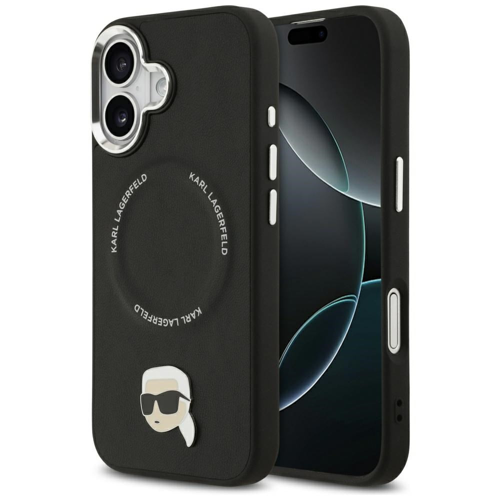 Futrola MagSafe za Apple iPhone 17, Karl Lagerfeld, Karl Pin, Crna