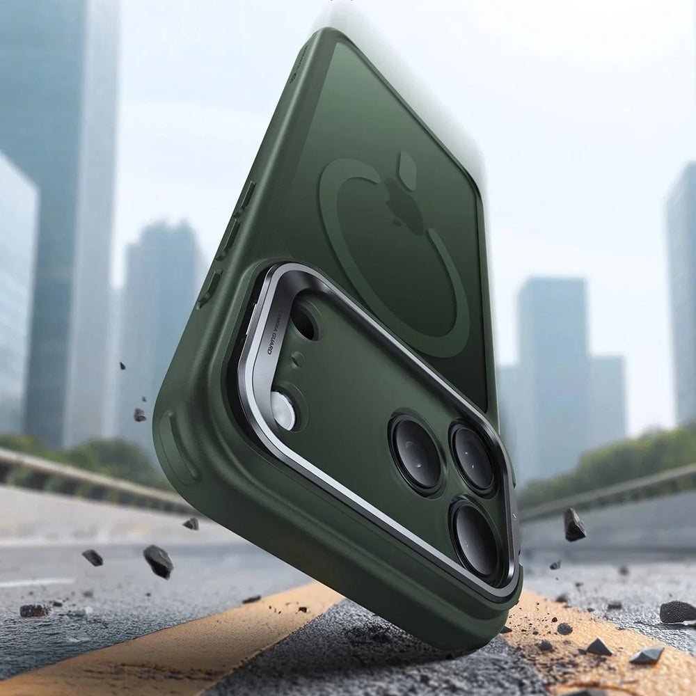 Futrola MagSafe za Apple iPhone 17 Pro, ESR, Classic Hybrid Kickstand, Satinirano Zelena