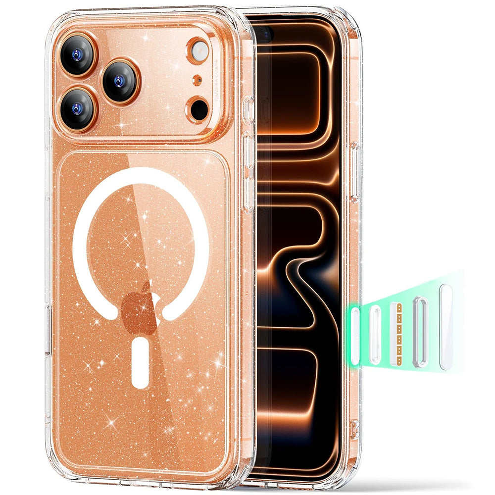 Futrola MagSafe za Apple iPhone 17 Pro, ESR, Classic Hybrid Shimmer, Transparentna