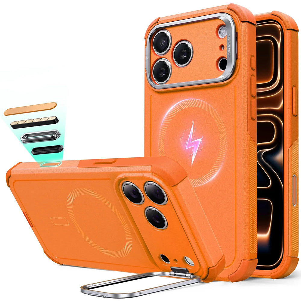 Futrola MagSafe za Apple iPhone 17 Pro, ESR, Cyber Armor Kickstand, Narandžasta