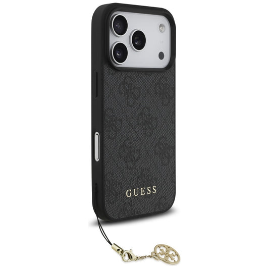 Futrola MagSafe za Apple iPhone 17 Pro, Guess, 4G Charm Cradle, Crna