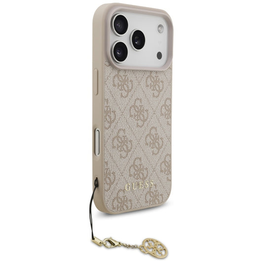 Futrola MagSafe za Apple iPhone 17 Pro, Guess, 4G Charm Cradle, Roze