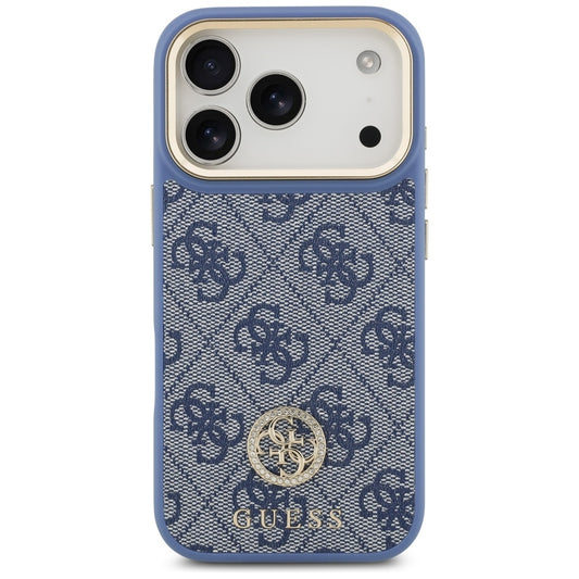 Futrola MagSafe za Apple iPhone 17 Pro, Guess, 4G Strass Logo, Plava