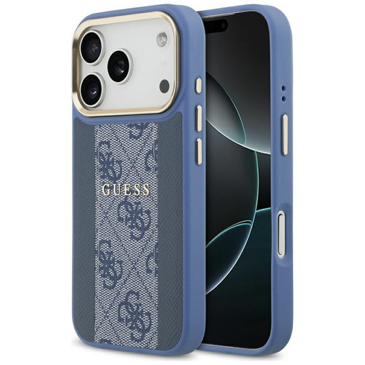 Futrola MagSafe za Apple iPhone 17 Pro, Guess, 4G Stripe, Plava