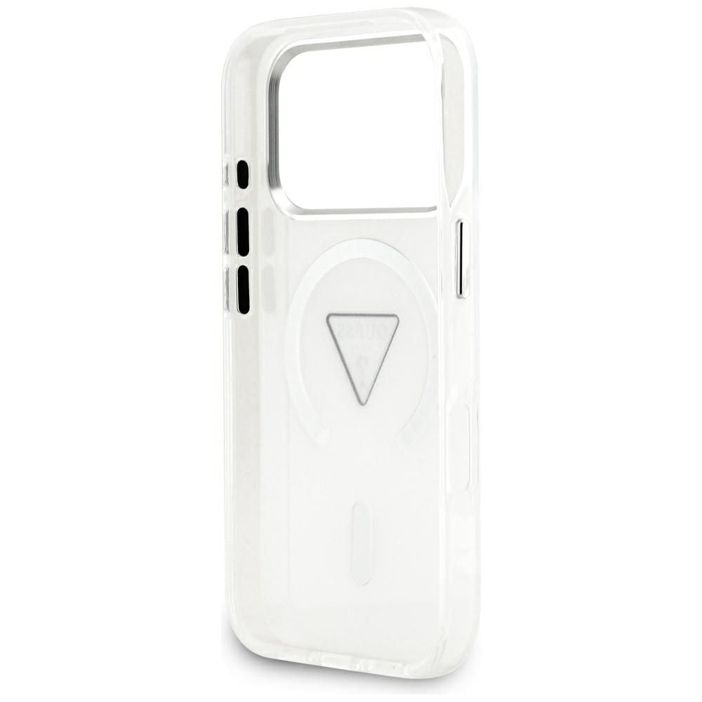 Futrola MagSafe za Apple iPhone 17 Pro, Guess, IML Gradient Triangle Logo, Transparentna
