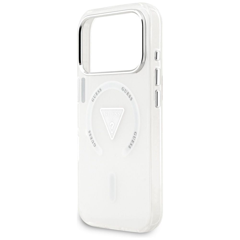 Futrola MagSafe za Apple iPhone 17 Pro, Guess, IML Gradient Triangle Logo, Transparentna