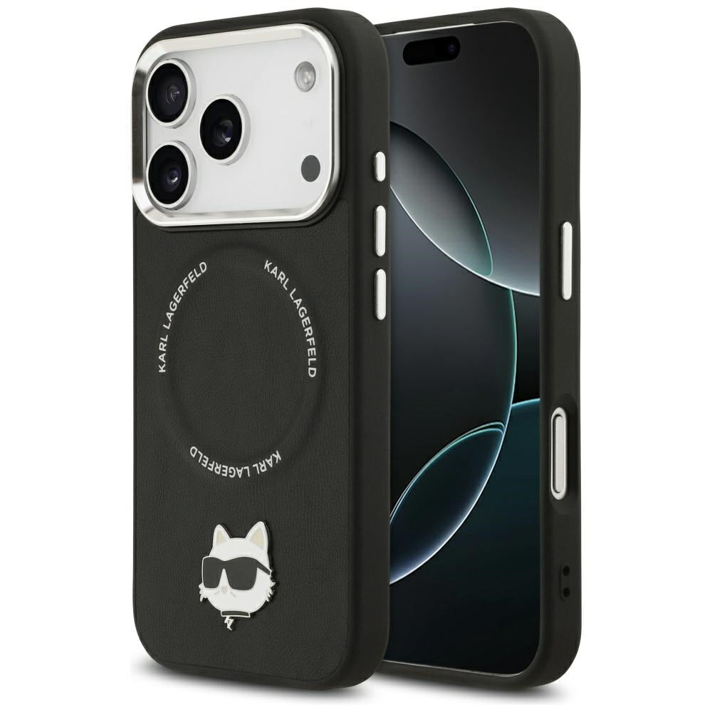 Futrola MagSafe za Apple iPhone 17 Pro, Karl Lagerfeld, Choupette Pin, Crna