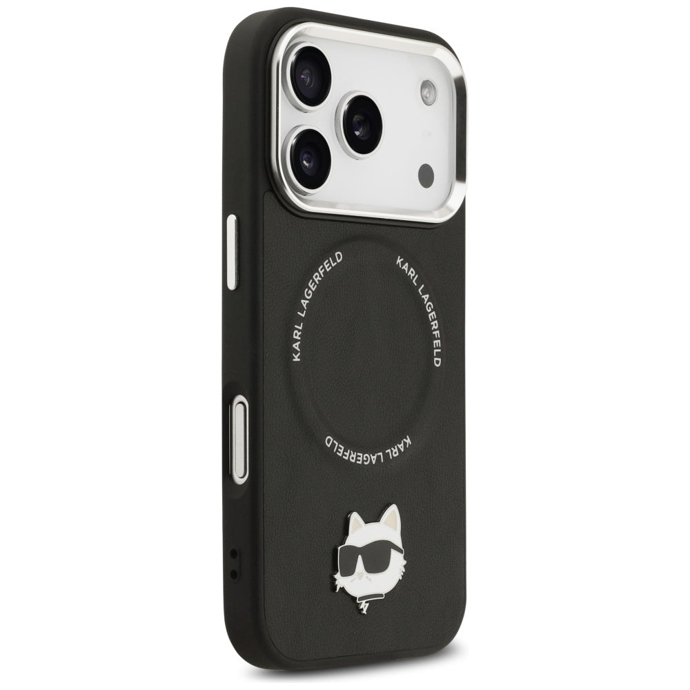 Futrola MagSafe za Apple iPhone 17 Pro, Karl Lagerfeld, Choupette Pin, Crna
