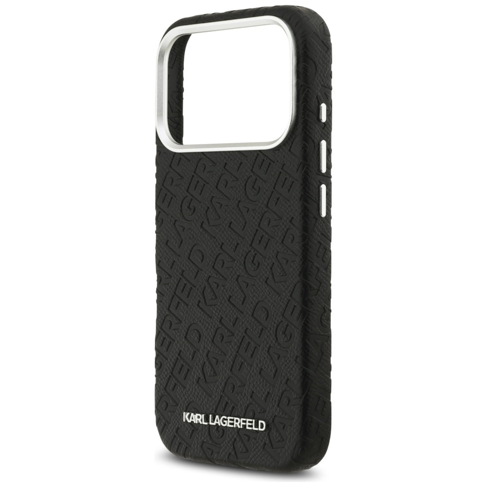 Futrola MagSafe za Apple iPhone 17 Pro, Karl Lagerfeld, FW Stamped Karl, Crna