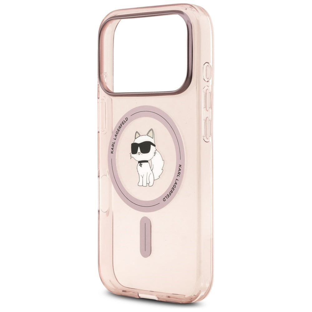 Futrola MagSafe za Apple iPhone 17 Pro, Karl Lagerfeld, IML Choupette, Roze