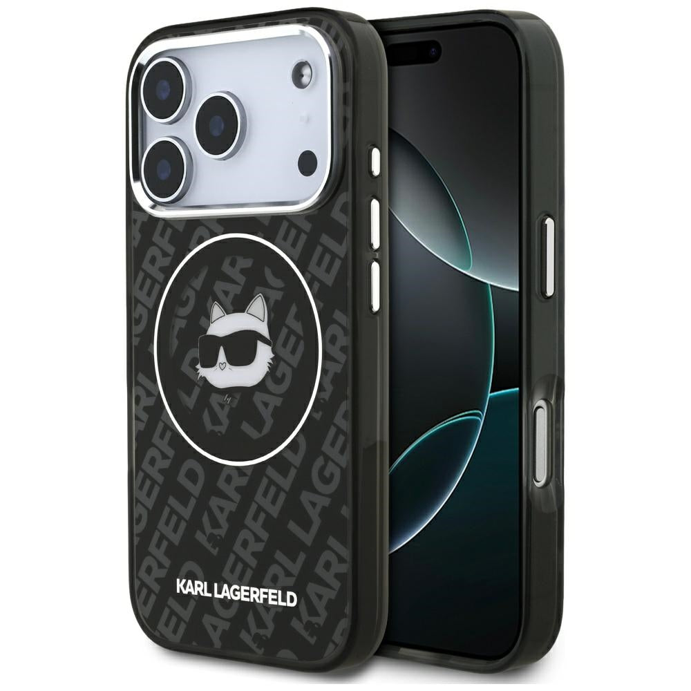 Futrola MagSafe za Apple iPhone 17 Pro, Karl Lagerfeld, IML Choupette`s Head, Crna
