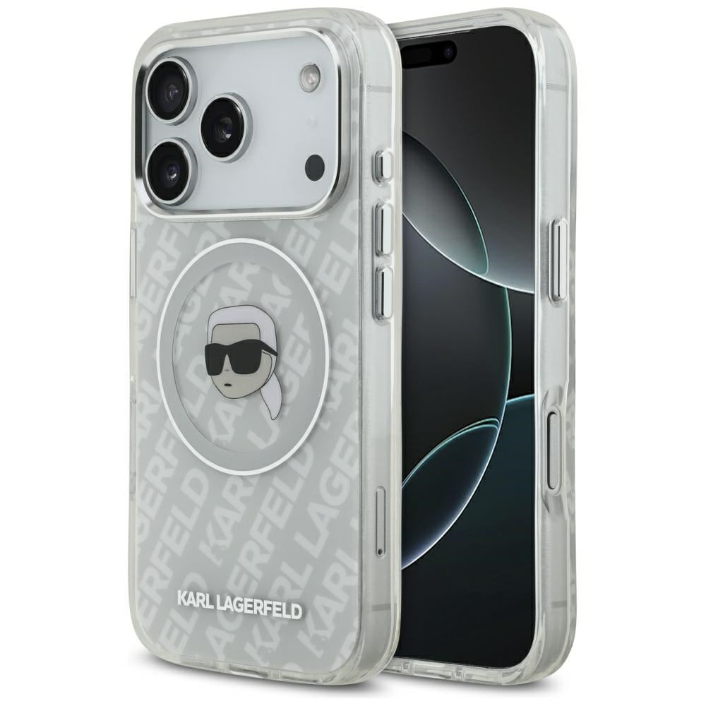 Futrola MagSafe za Apple iPhone 17 Pro, Karl Lagerfeld, IML Karl`s Head, Siva