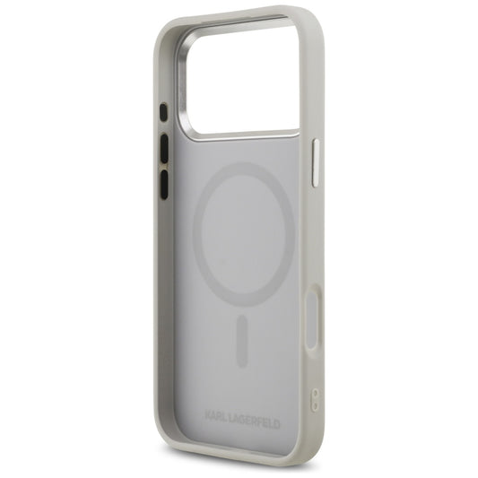 Futrola MagSafe za Apple iPhone 17 Pro, Karl Lagerfeld, Karl & Choupette Pins, Siva