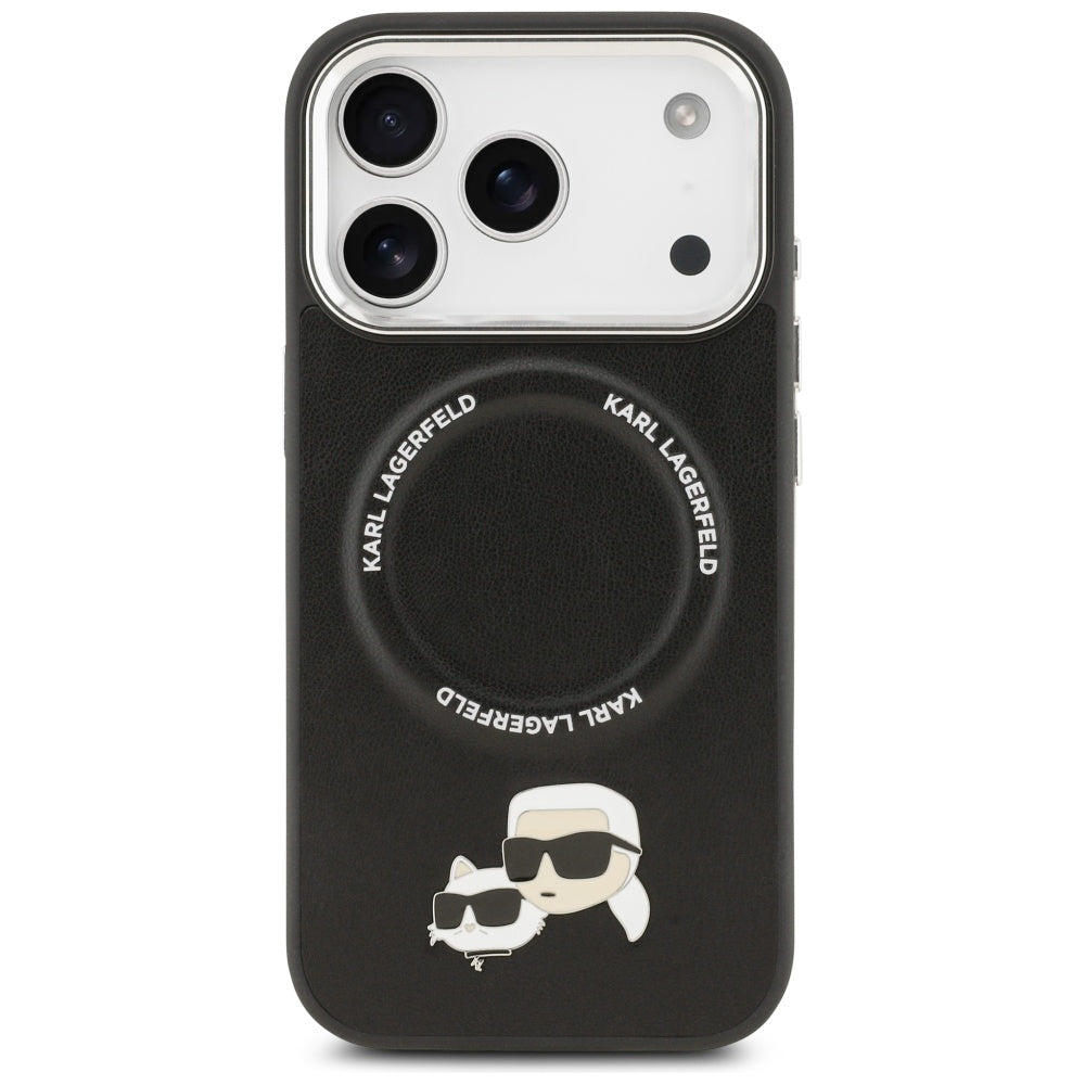Futrola MagSafe za Apple iPhone 17 Pro, Karl Lagerfeld, Karl & Choupette Pins, Crna
