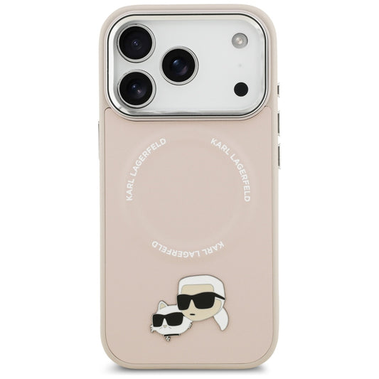 Futrola MagSafe za Apple iPhone 17 Pro, Karl Lagerfeld, Karl & Choupette Pins, Roze