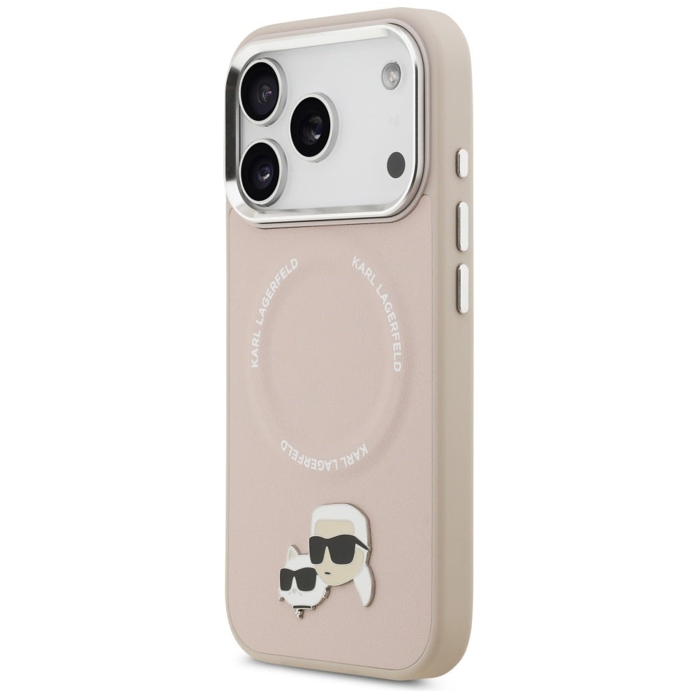 Futrola MagSafe za Apple iPhone 17 Pro, Karl Lagerfeld, Karl & Choupette Pins, Roze
