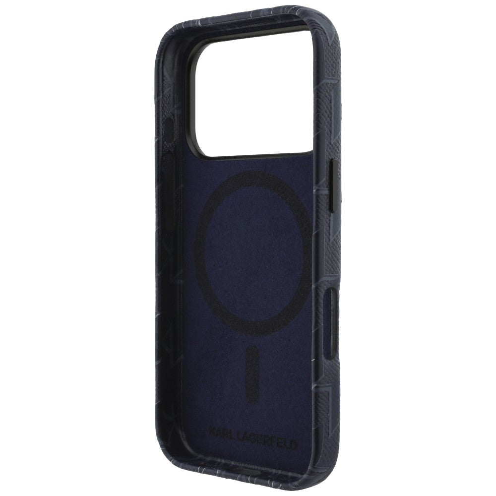 Futrola MagSafe za Apple iPhone 17 Pro, Karl Lagerfeld, KL Monogram Logo, Plava