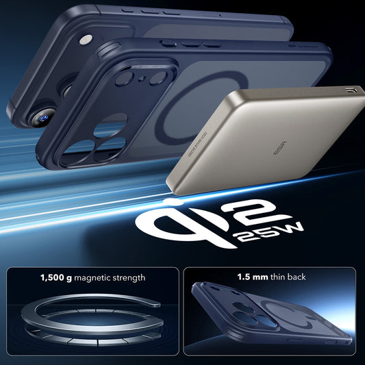 Futrola MagSafe za Apple iPhone 17 Pro Max, ESR, Classic Hybrid, Plava Saten